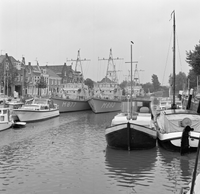 Flottielje ondiepwatermijnenvegers op bezoek 1973